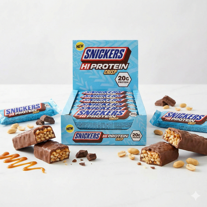 Snickers Crisp Protein Bars (12 x 55g) Crisp - fit and life shop