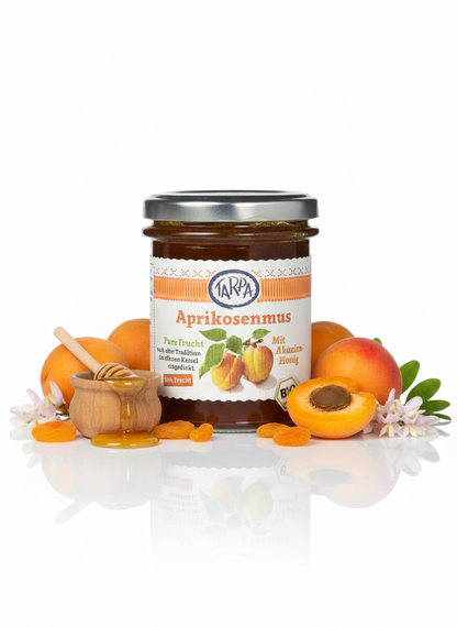 Tarpa Bio Aprikosenmus mit Akazienhonig - fit and life shop