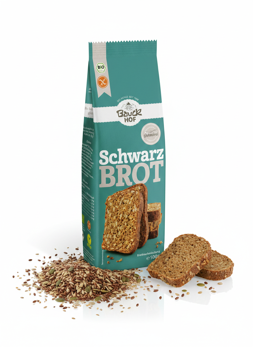 Bauckhof Bio Schwarzbrot 500g - fit and life shop