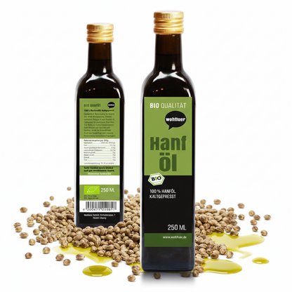 Wohltuer Bio Hanföl kaltgepresst - 250ml