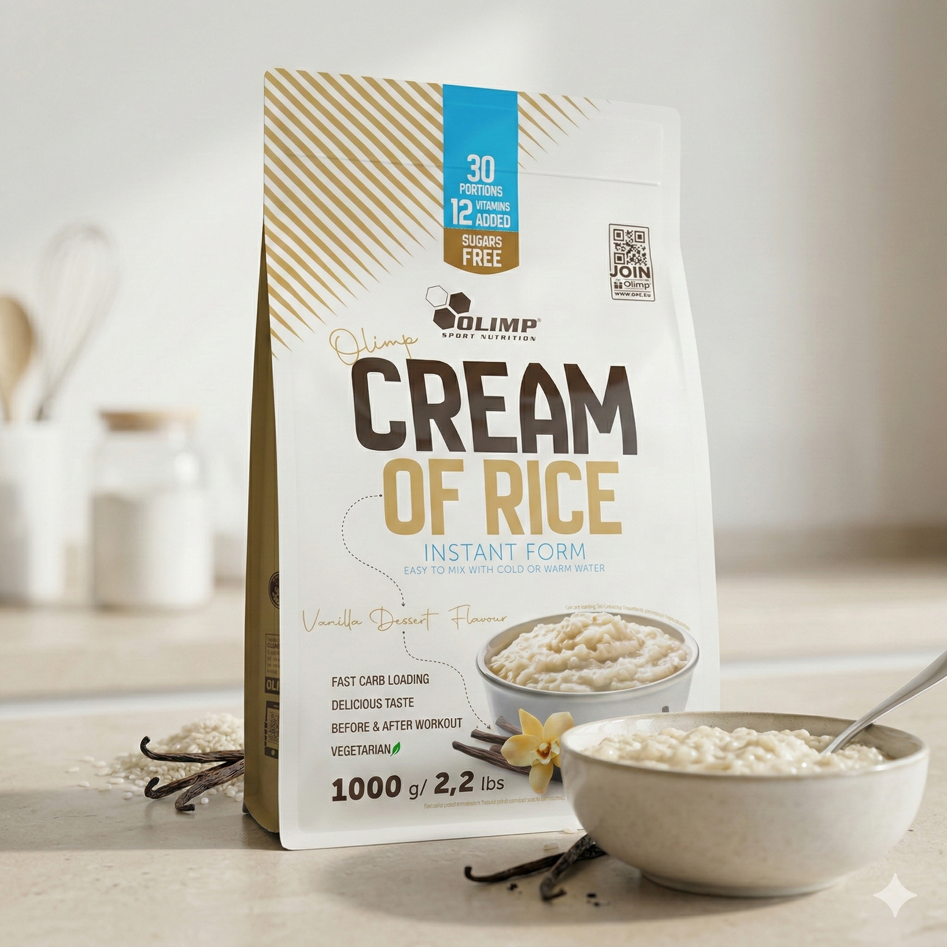 Olimp Cream of Rice - vanilla(1000g) - fit and life shop