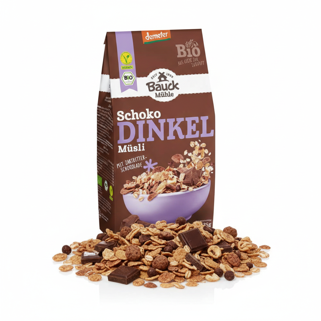 Bauck HOF Dinkel Müsli Schokozart, 425g - fit and life shop