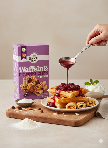 Bauckhof Waffeln & Pfannkuchen glutenfrei Bio 200g - fit and life shop