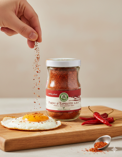 Lebensbaum Piment d'Espelette A.O.P. Gewürz in 50g Packung, französischer Chilli für würzige Gerichte