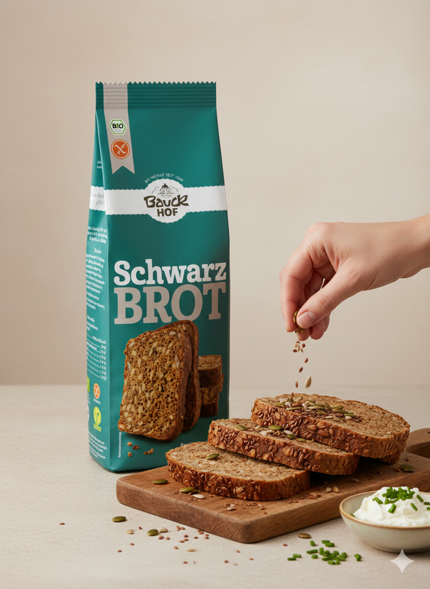 Bauckhof Bio Schwarzbrot 500g - fit and life shop