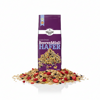 Bauckhof Hafermüsli Beeren glutenfrei (1 x 425 g) - Bio - fit and life shop