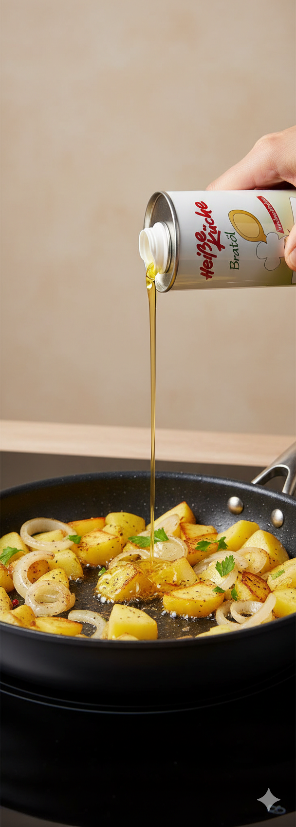 Vitaquell Heiße Küche Bratöl, 1000 ml zum Kochen oder Frittieren - fit and life shop