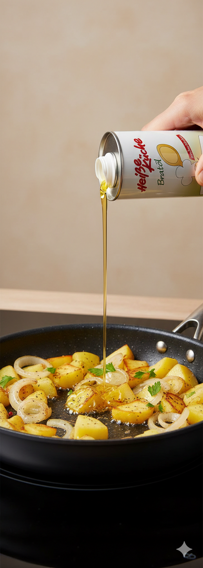 Vitaquell Heiße Küche Bratöl, 1000 ml zum Kochen oder Frittieren - fit and life shop