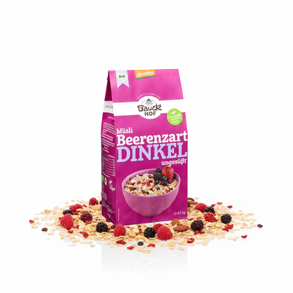 Bauckhof Bio Dinkelmüsli Beerenzart 425g - fit and life shop