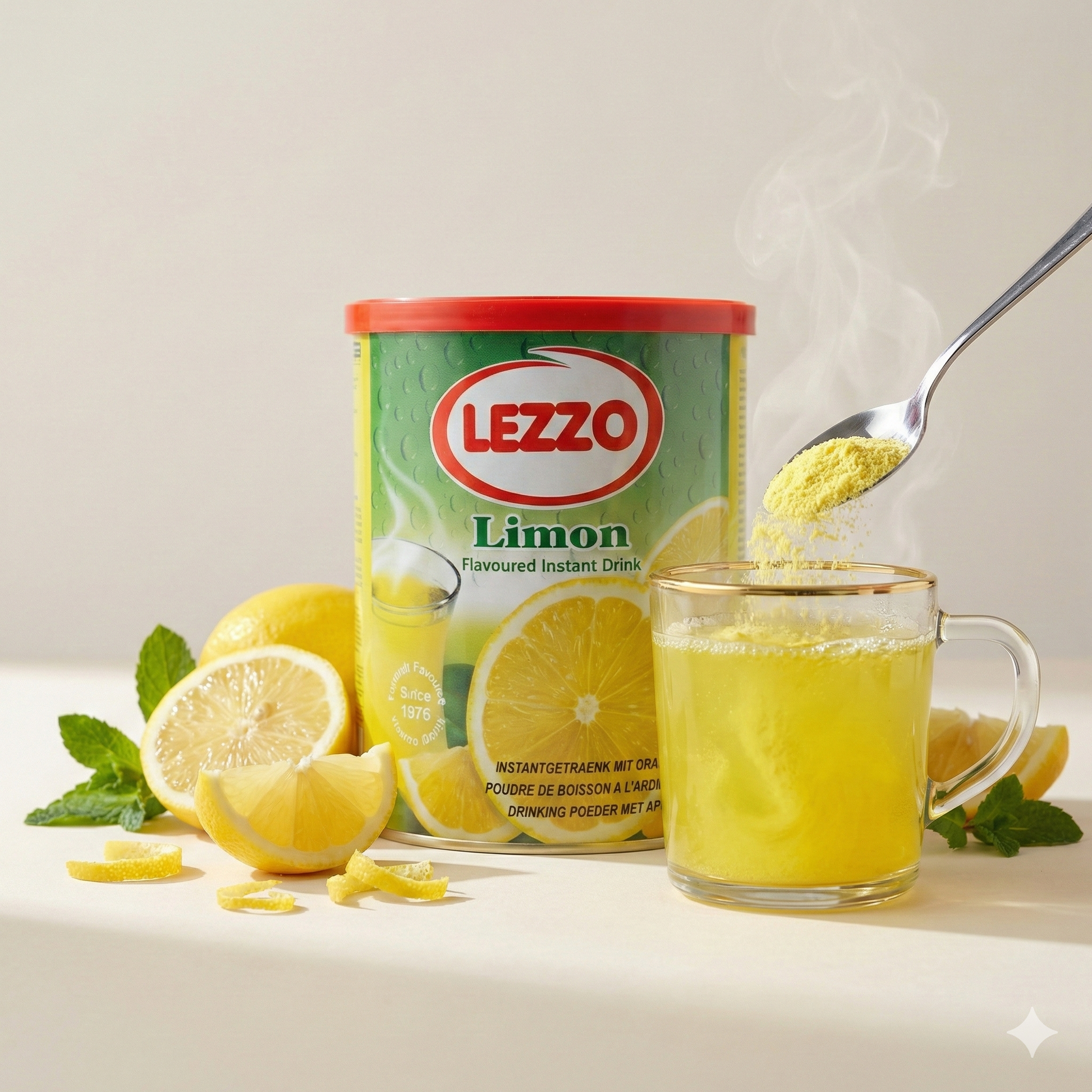 Lezzo Zitrone - Instantgetränk mit Zitronengeschmack (700g) - fit and life shop