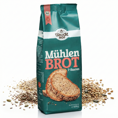 Bauckhof Bio Mühlenbrot 7-Saaten Mix - glutenfrei (6x500g)