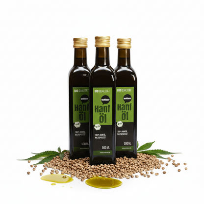 Wohltuer Bio Hanföl kaltgepresst - 500ml