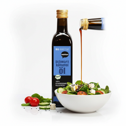 Wohltuer Bio Schwarzkümmel Öl - Kaltgepresst (250ml Flasche)
