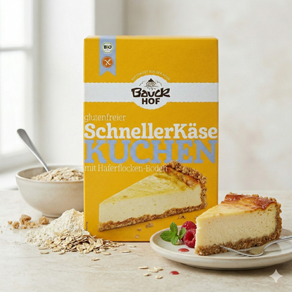 Bauckhof Der schnelle Käsekuchen - bio Backmischung - glutenfrei 485g