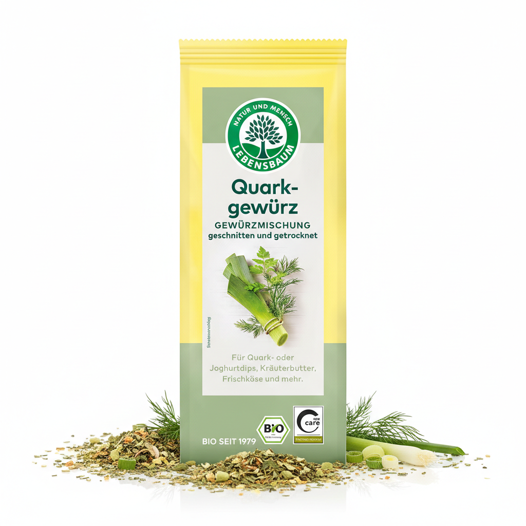 Lebensbaum Bio Quarkgewürz in 30g Dose, Gewürze und Saucen, mit frischen, natürlichen Kräutern für vielseitige Gerichte