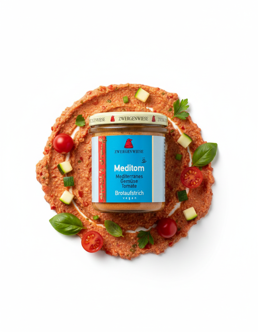 Zwergenwiese Bio Brotaufstrich streich´s drauf Meditom, 160 g - fit and life shop