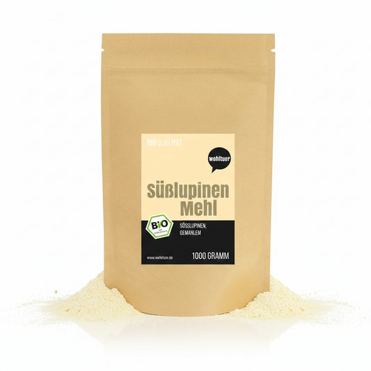 Wohltuer Bio Süßlupinenmehl, 1000g, Backen, feines Lupinenmehl in einer Packung, ideal für gesunde Backrezepte