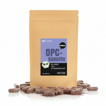Wohltuer Bio OPC Traubenkernextrakt - 100 Kapseln