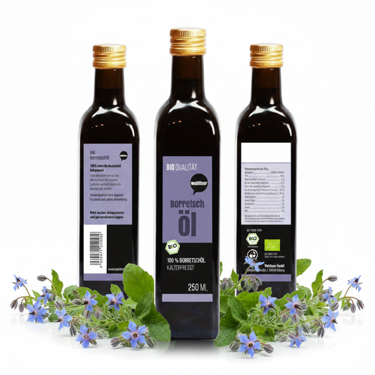 Wohltuer Bio Borretschöl Nativ gepresst und 100% rein Natur pur 250ml
