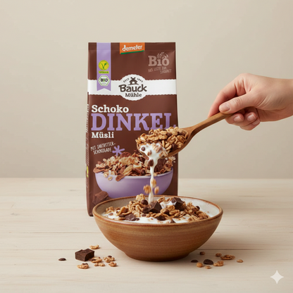 Bauck HOF Dinkel Müsli Schokozart, 425g - fit and life shop