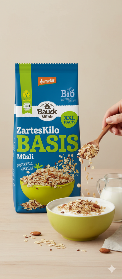Bauck Bio Zarte Kilo - Basis Müsli, 1 kg - fit and life shop
