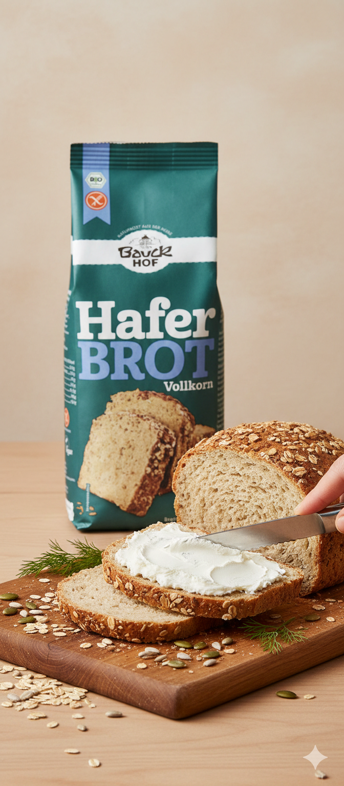 Bauckhof Bio Haferbrot Brotbackmischung, glutenfrei, 500 g - fit and life shop