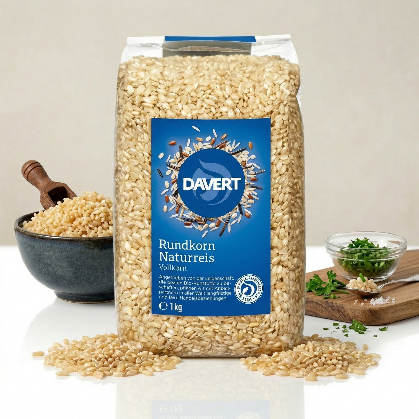 Davert Natur-Rundkorn-Reis 1kg