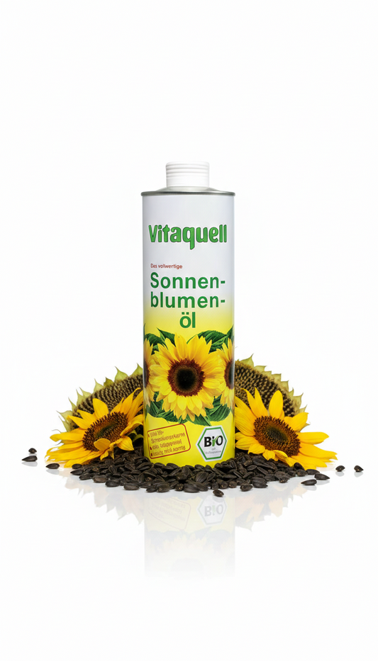 Vitaquell Sonnenblumenöl Bio  750ml - fit and life shop