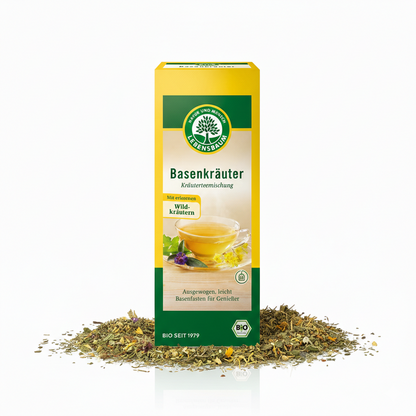 Lebensbaum Bio Basenkräuter Kräutertee-Mischung mit Wildkräutern, Frühstücks-Tee, 60g.