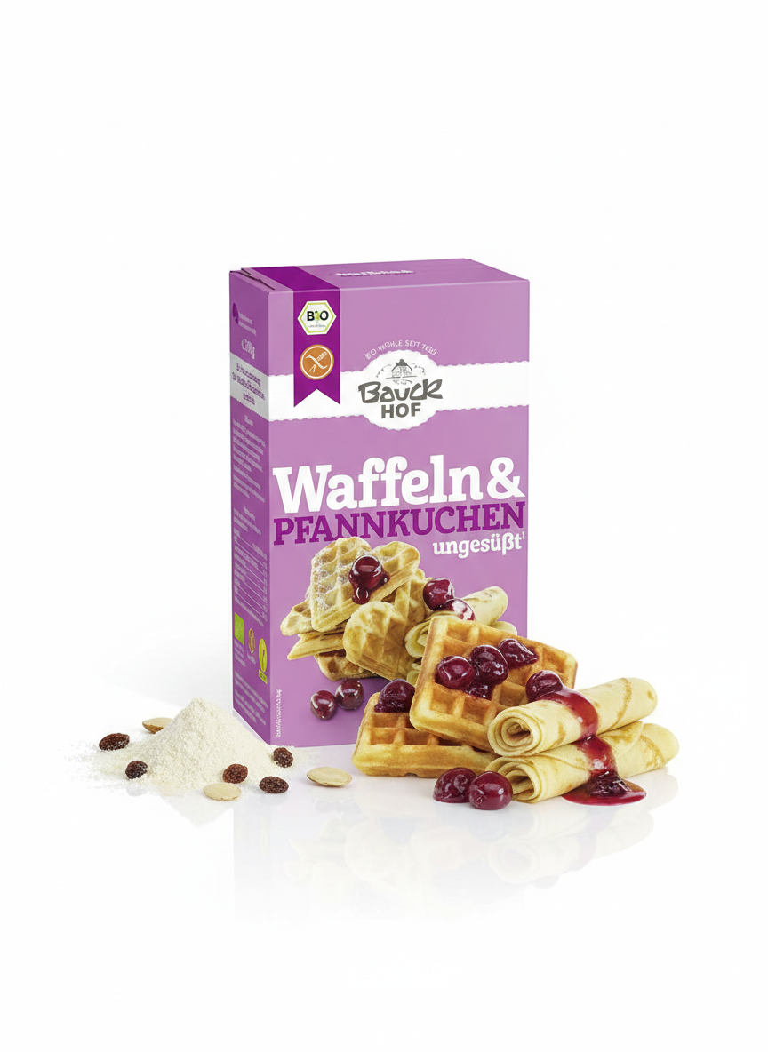Bauckhof Waffeln & Pfannkuchen glutenfrei Bio 200g - fit and life shop