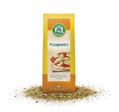 Lebensbaum Bio Pizzagewürz, 3x 30 g, Gewürze für Pizza mit Kräutern und Gewürzen in Glasverpackung