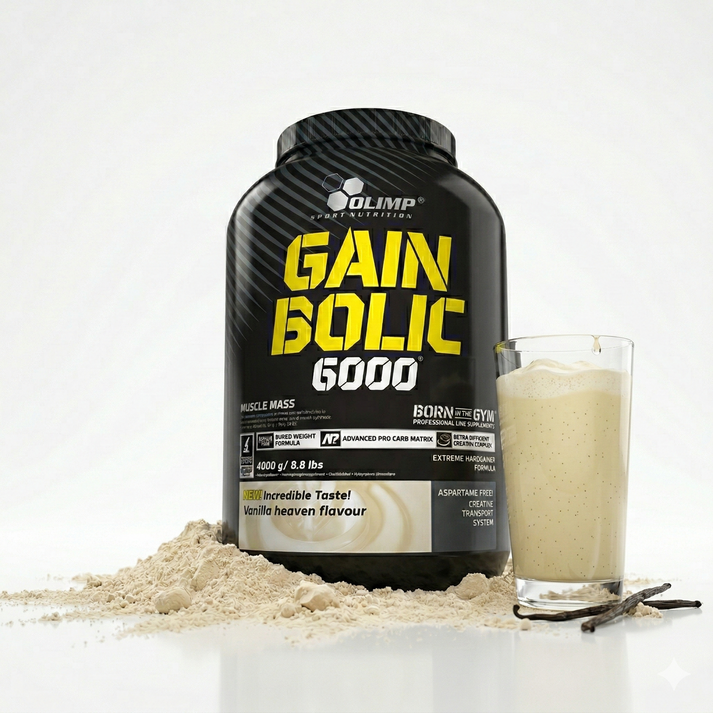 Olimp Gain Bolic 6000 Weight Gainer in 3500g Dose mit verschiedenen Geschmacksrichtungen, cremige Konsistenz, für Muskelaufbau