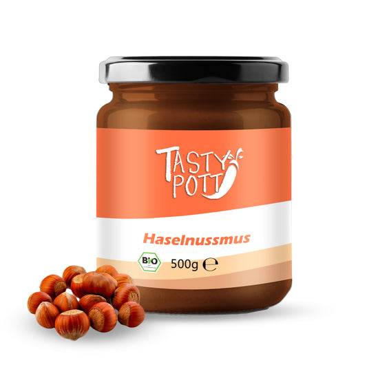 Tasty Pott Bio Haselnussmus 500g Glas