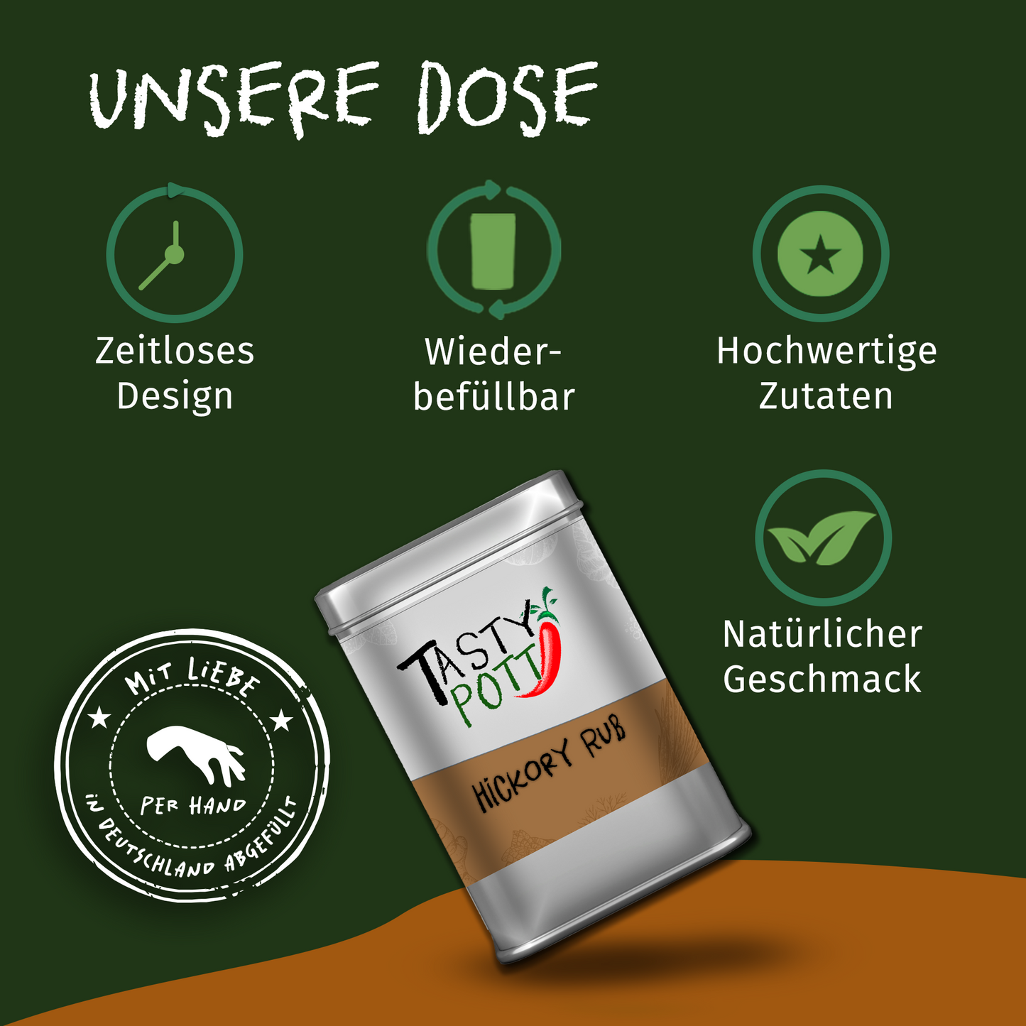Tasty Pott Hickory Rub - im Beutel