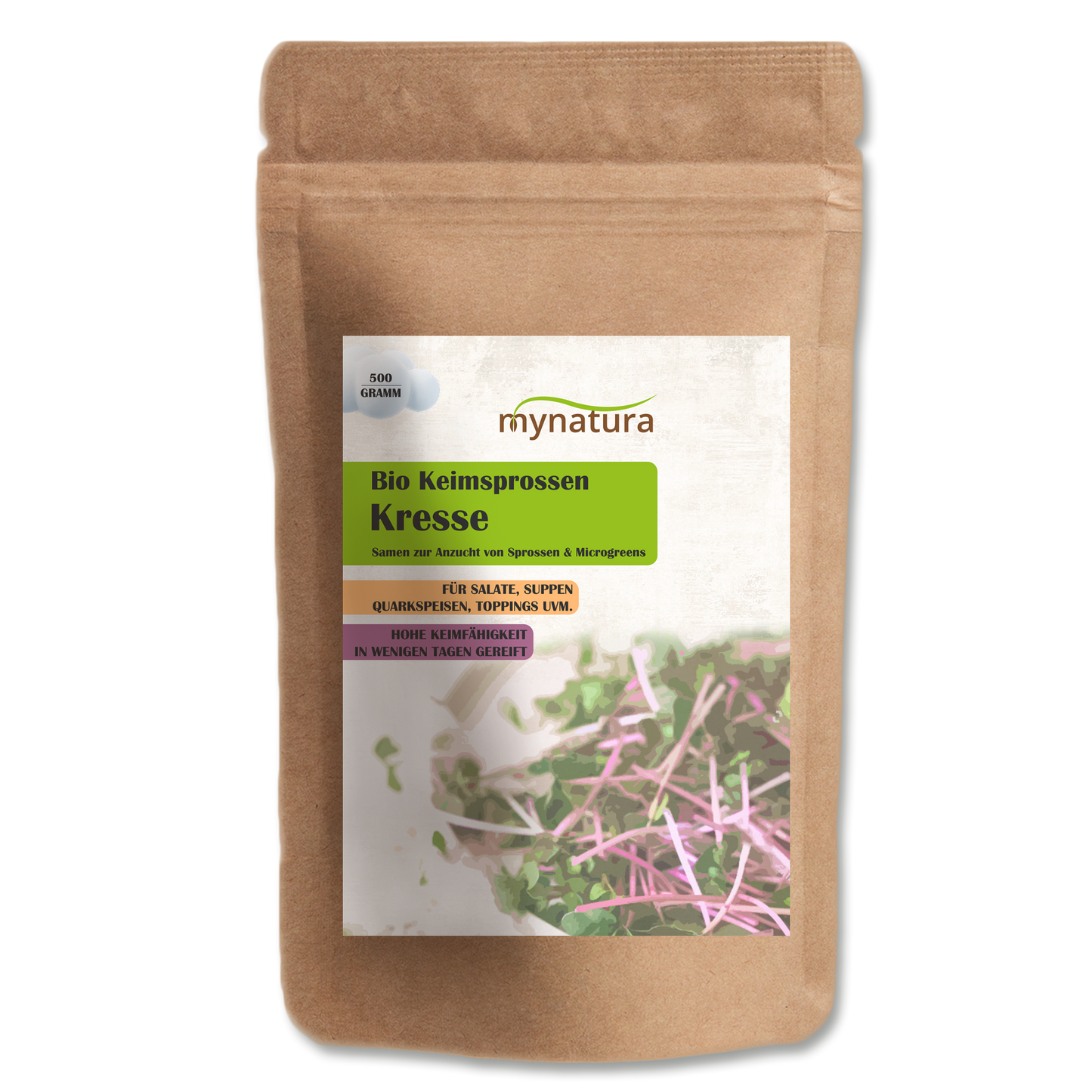 Mynatura Bio Kresse Keimsprossen Gemüse (500g)