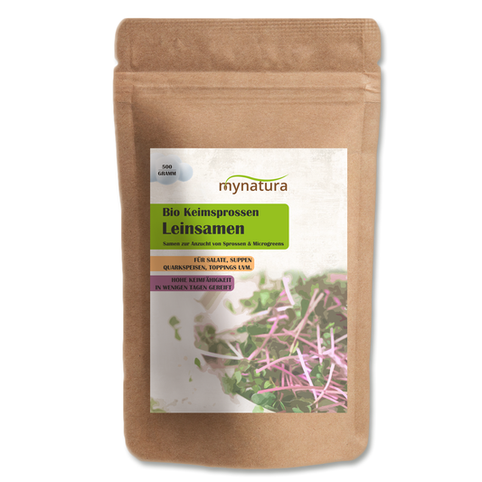 Mynatura Leinsamen Keimsprossen - 500g