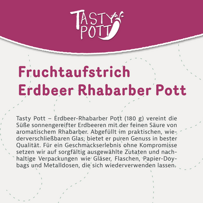 Tasty Pott Fruchtaufstrich Auswahl - Im Glas