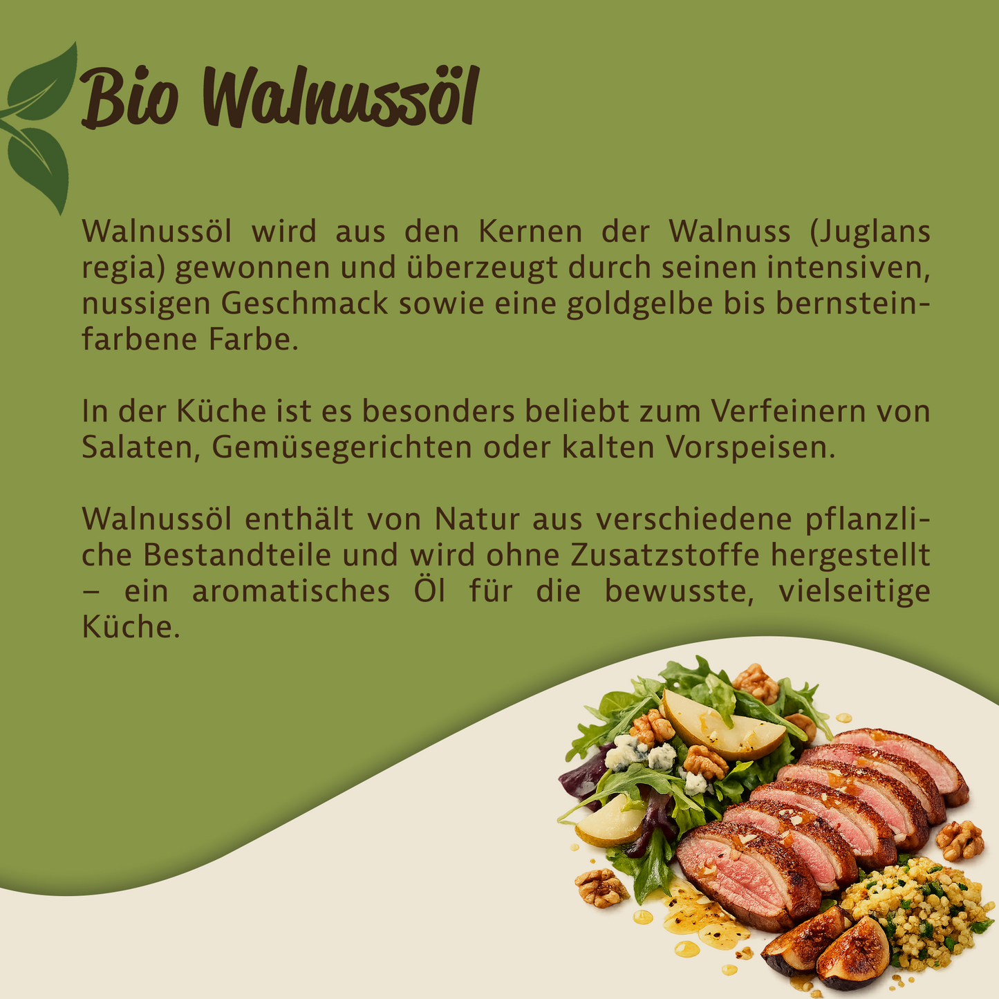 Mynatura Bio Walnussöl – Hochwertiges Pflanzenöl - 250ml
