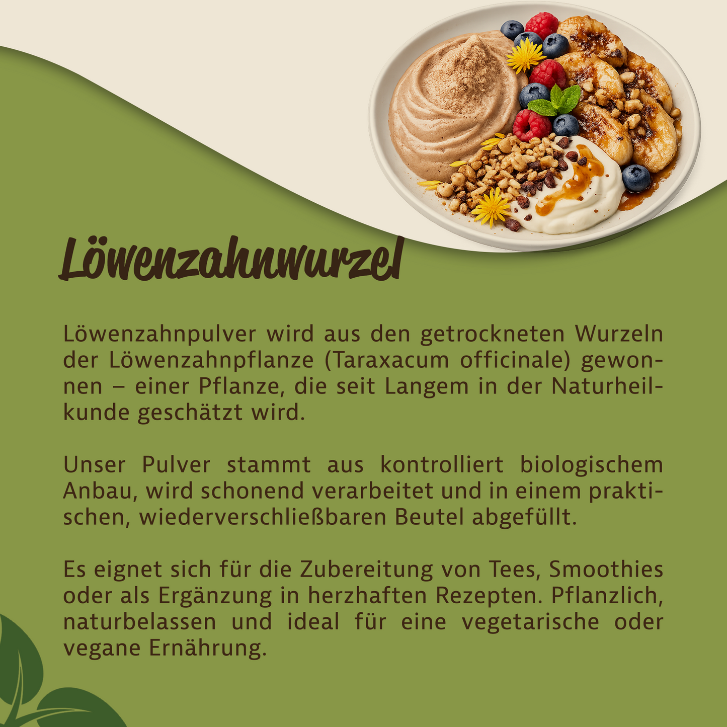 Mynatura Bio Löwenzahnpulver – 200g
