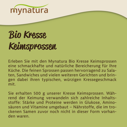 Mynatura Bio Kresse Keimsprossen Gemüse (500g)