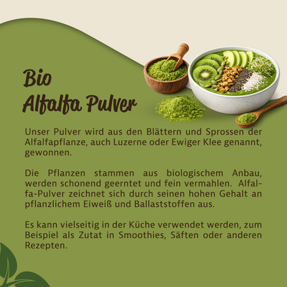 Mynatura Bio Alfalfa Pulver - (500g)