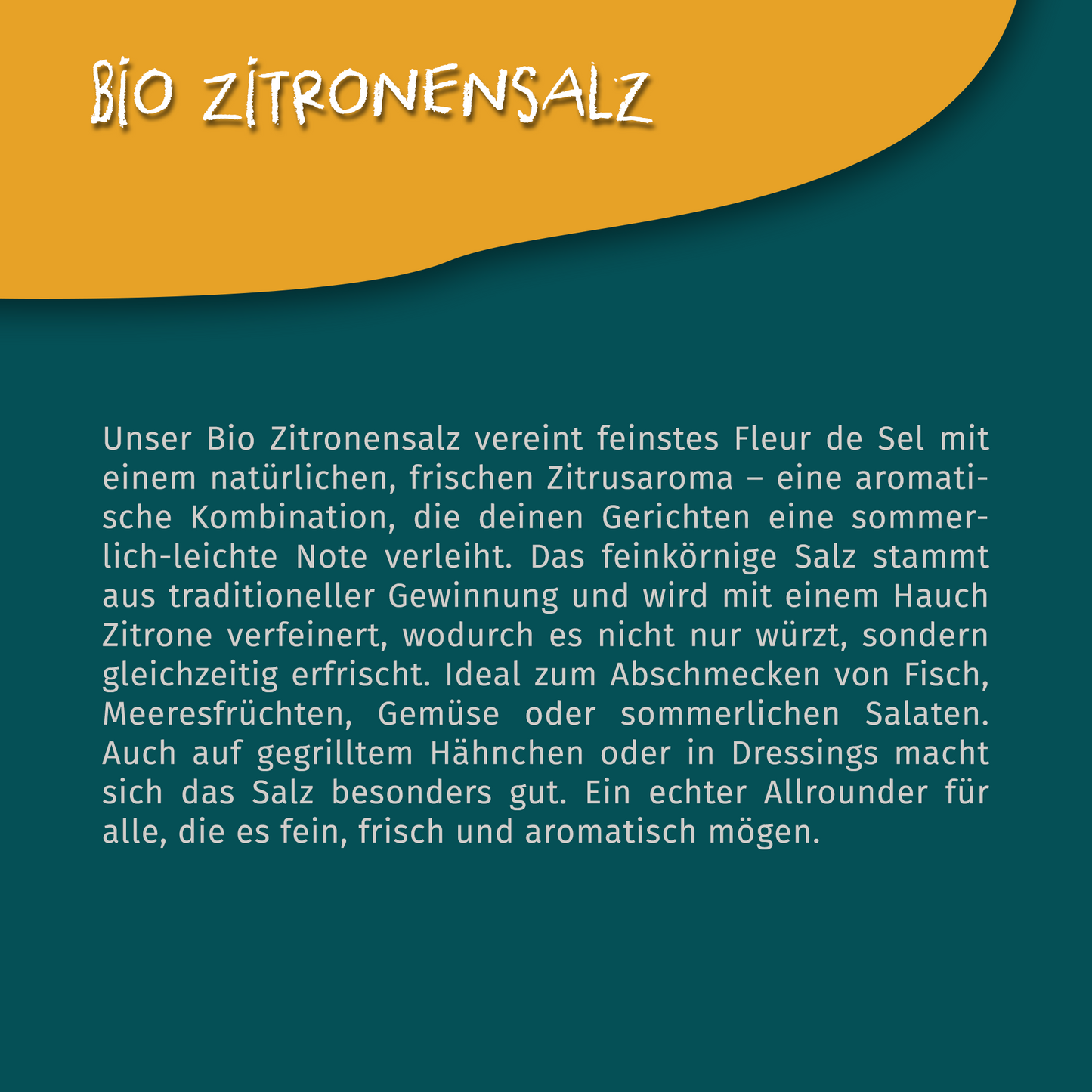 Tasty Pott Bio Zitronensalz - Salz - 100g Dose
