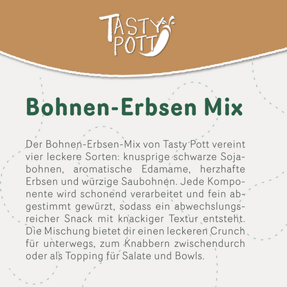 Tasty Pott Bohnen-Erbsen Mix, geröstet und gesalzen - im Beutel