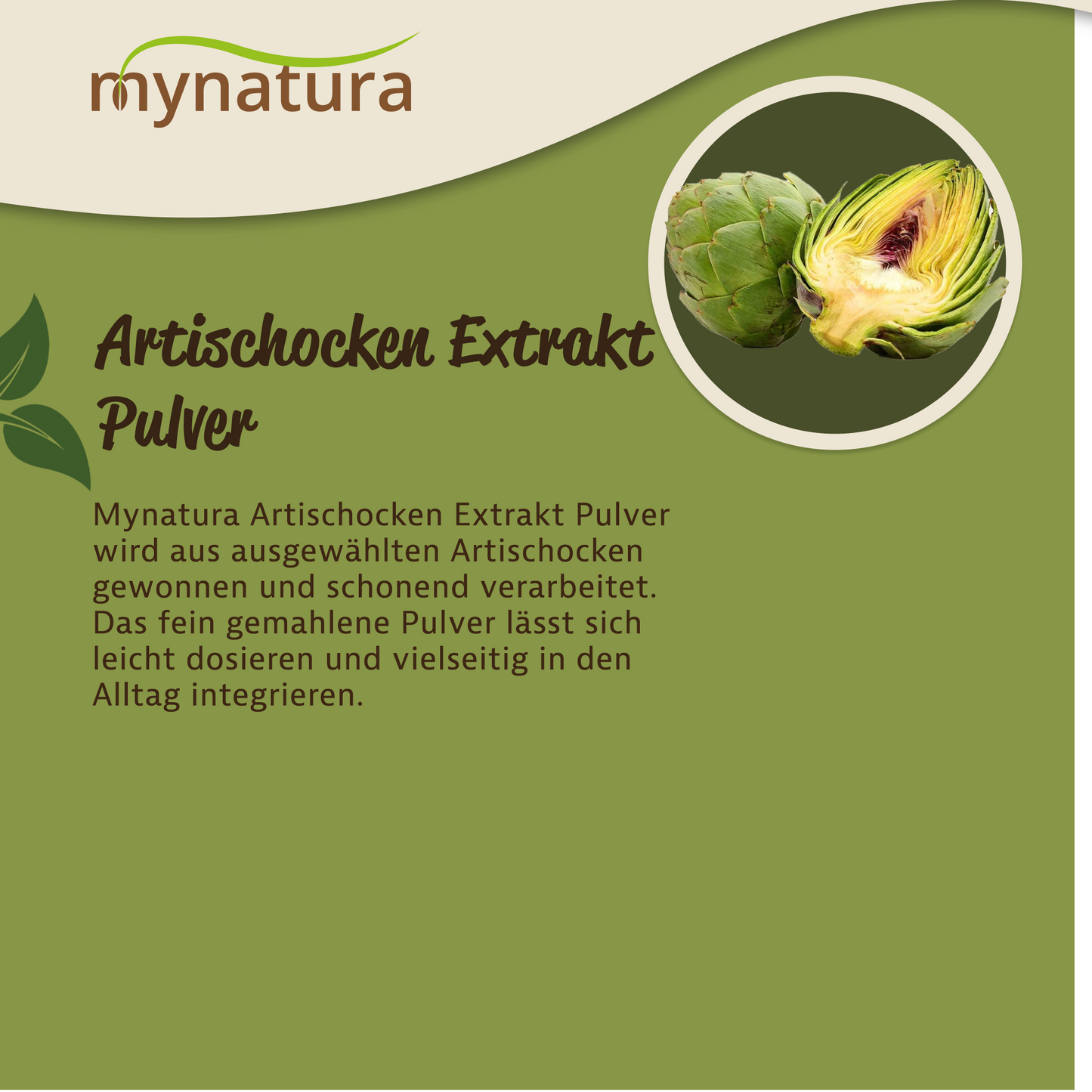 Mynatura Artischocken Extrakt Pulver - (100g)