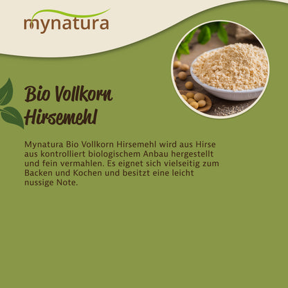 Mynatura Bio Hirsemehl – Glutenfrei - im Beutel 1kg in verschiedenen Größen