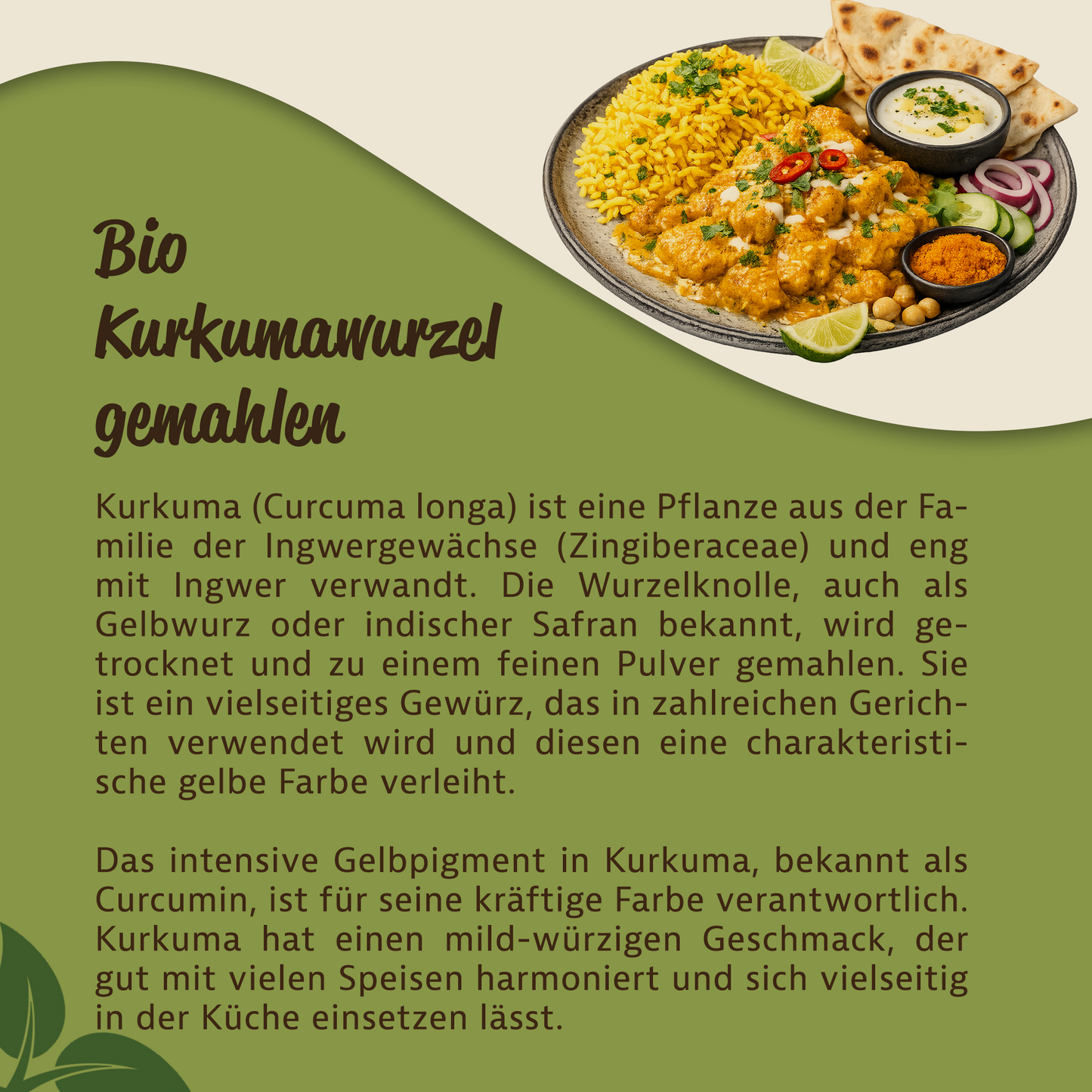 Mynatura Bio Kurkuma Pulver  – 1000g