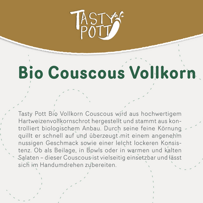 Tasty Pott Bio Vollkorn Couscous - im Beutel
