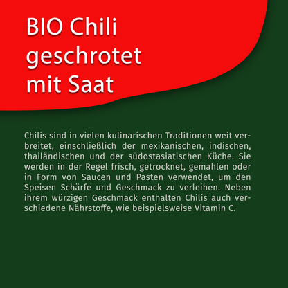 Tasty Pott Bio Chili geschrotet - mit Saat - 60g
