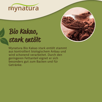 Mynatura Bio Kakao stark entölt – in verschiedenen Größen