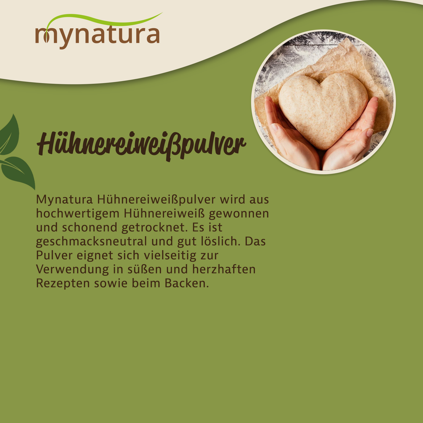 Mynatura Hühnereiweißpulver – Im Beutel 1kg